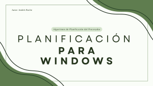 Planificaci&oacute;n del Procesador en Windows: Algoritmos y Prioridades