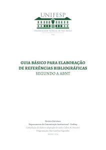 Guia de Refer&ecirc;ncias Bibliogr&aacute;ficas ABNT