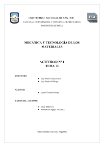 Mec&aacute;nica y Tecnolog&iacute;a de Materiales: Problemas de Ingenier&iacute;a Qu&iacute;mica