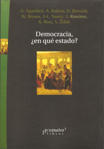 Agamben - Democracia