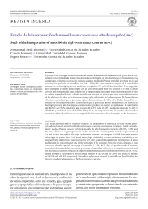 Estudio de nanos&iacute;lice en concreto de alto desempe&ntilde;o (HPC)