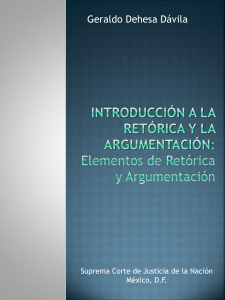 Ret&oacute;rica y Argumentaci&oacute;n Jur&iacute;dica: Gu&iacute;a para la Funci&oacute;n Jurisdiccional