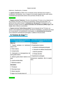 Sepsis Neonatal: Definici&oacute;n, Clasificaci&oacute;n y Tratamiento