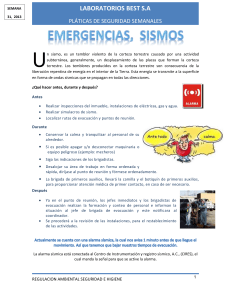 Pl&aacute;ticas de Seguridad Semanales: Emergencias y Sismos