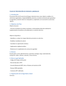Plan de Prevenci&oacute;n de Riesgos Laborales: Seguridad y Salud en Ecuador