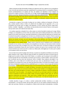Resumen Canto XII La Odisea: Sirenas, Escila y Caribdis (Griego II)