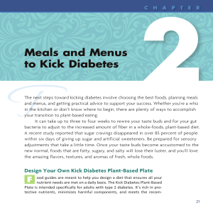 Meals and Menus to Kick Diabetes: Plant-Based Diet Guide