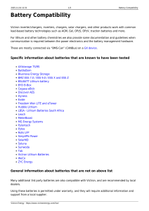 battery compatibility victron energy