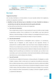 Burnout: Fases, Causas y Prevenci&oacute;n en el Trabajo