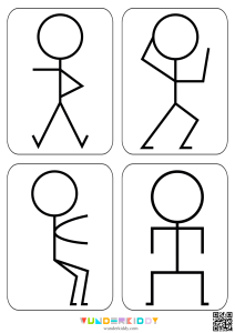 Stick Figure Poses for Kids
