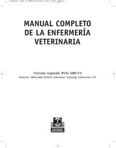 Manual Completo de Enfermer&iacute;a Veterinaria