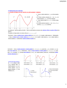 Applications of the derivative: extreme values and theorems