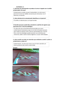 Contaminaci&oacute;n Cruzada en Alimentos: Actividad 1.4