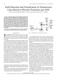 Fault Detection in Transmission Lines Using Wavelet Transform and ANN