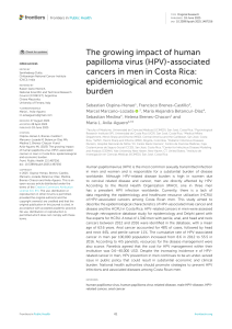 HPV-Associated Cancers in Men: Costa Rica's Epidemiological and Economic Burden