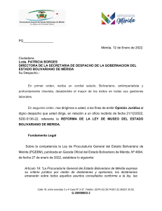 Opini&oacute;n Jur&iacute;dica sobre Reforma de Ley de Museos