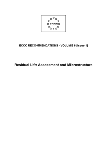 ECCC Recommendations Volume 6: Residual Life Assessment & Microstructure