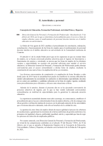 Procedimiento para el acceso a listas de empleo abiertas para docentes interinos