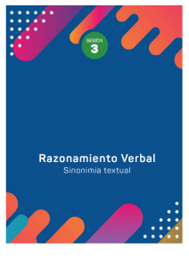 Razonamiento Verbal: Sinonimia Textual - Sesi&oacute;n 3