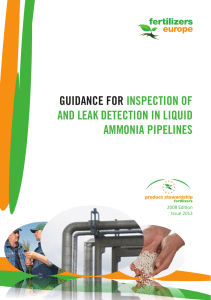Liquid Ammonia Pipeline Inspection Guide