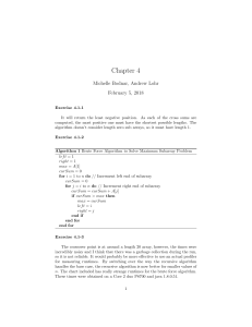 Chapter 4 Algorithm Solutions