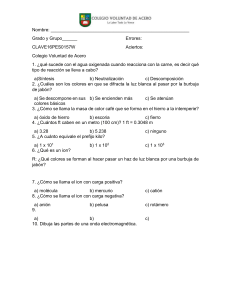 Examen de Ciencias para Secundaria