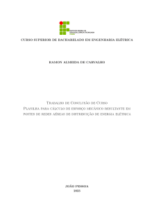 C&aacute;lculo de Esfor&ccedil;o Mec&acirc;nico em Postes de Energia