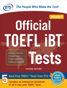 Official TOEFL iBT Tests Volume 1