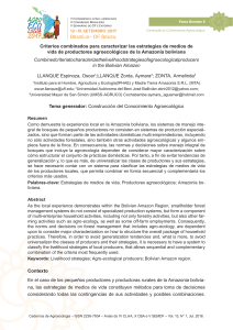 Estrategias de Vida de Productores Agroecol&oacute;gicos