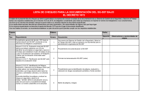 Lista de Chequeo SG-SST Decreto 1072