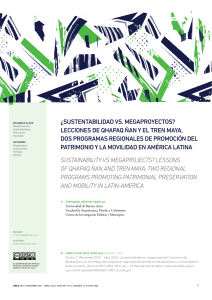 Sostenibilidad vs Megaproyectos: Qhapaq &Ntilde;an y Tren Maya