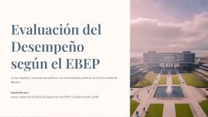Evaluaci&oacute;n del Desempe&ntilde;o EBEP | Gesti&oacute;n P&uacute;blica y RRHH