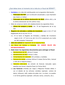 Checklist Auditor&iacute;a SENIAT Venezuela