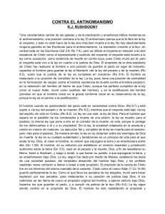 Contra el Antinomianismo por R.J. Rushdoony