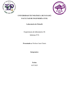 Informe N&deg;6 F&iacute;sica 2