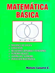 Matem&aacute;tica B&aacute;sica - Mois&eacute;s L&aacute;zaro