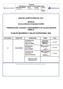Plan de Seguridad y Salud Ocupacional 2026 - Noatum