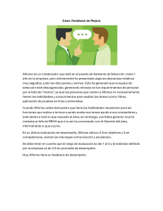 Caso de Estudio: Feedback de Mejora y Gesti&oacute;n del Desempe&ntilde;o