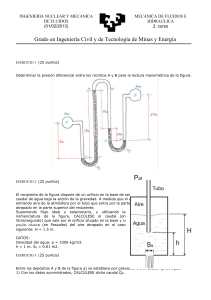 Examen de Mec&aacute;nica de Fluidos e Hidr&aacute;ulica