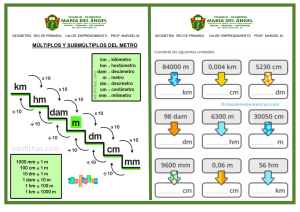 Geometr&iacute;a 3ro Primaria: M&uacute;ltiplos y Subm&uacute;ltiplos del Metro