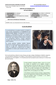 Gu&iacute;a Octavo B&aacute;sico: La Novela Policial