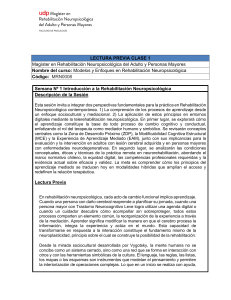 Gu&iacute;a de Rehabilitaci&oacute;n Neuropsicol&oacute;gica
