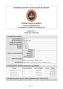 S&iacute;labo de Hidrolog&iacute;a | UNSA Ingenier&iacute;a Civil 2021