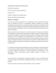 Reporte Le Corbusier: Arquitectura Moderna