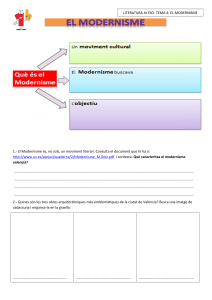Modernisme Valenci&agrave; | Ficha 4t ESO