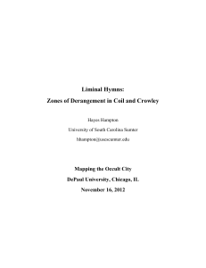 Liminal Hymns: Coil, Crowley & Urban Occultism
