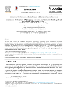 Information Architecture for Knowledge Management