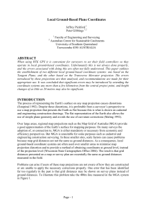Local Ground-Based Plane Coordinates: RTK GPS Analysis