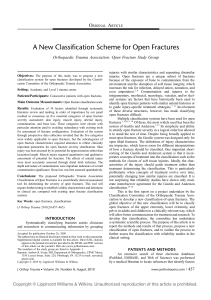 A New Classification Scheme for Open Fra