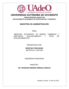 Mercados Financieros y Apalancamiento